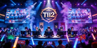 DOTA2国际邀请赛比赛现场图